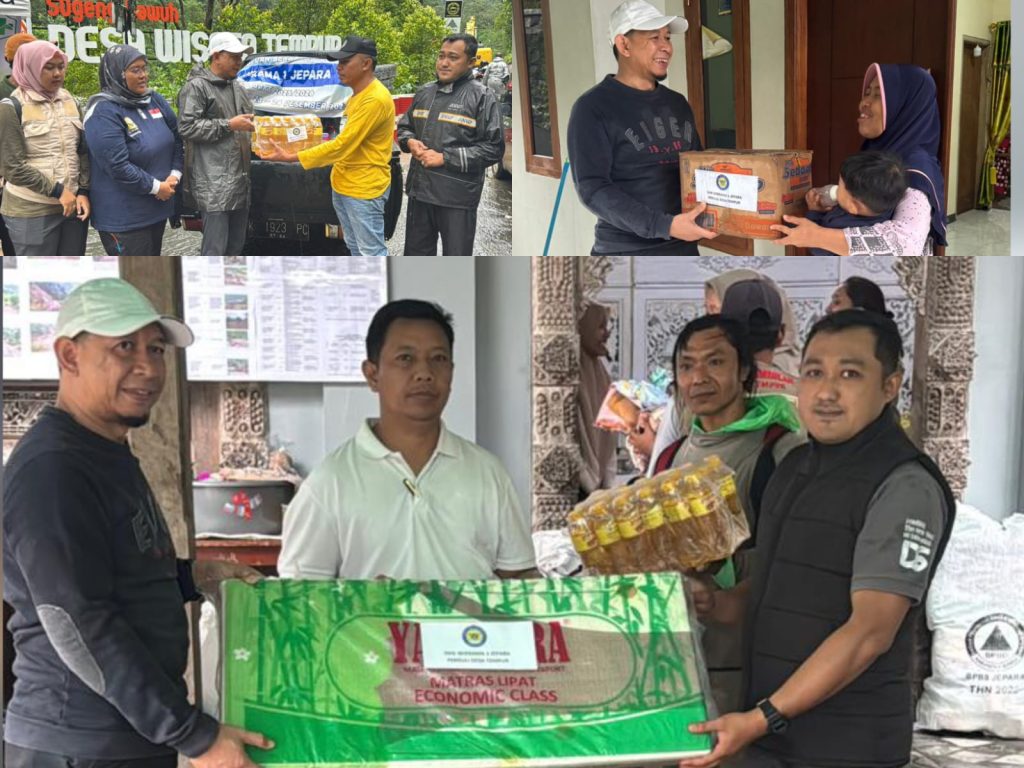 SMK Wikrama 1 Jepara Salurkan Donasi untuk Bencana Alam di Desa Tempur